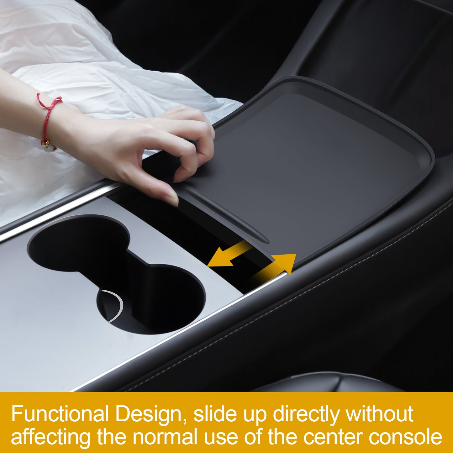 Silicone Center Console Wrap Cover for 2021-2023 Tesla Model 3 and 2021-2025 Model Y Accessories