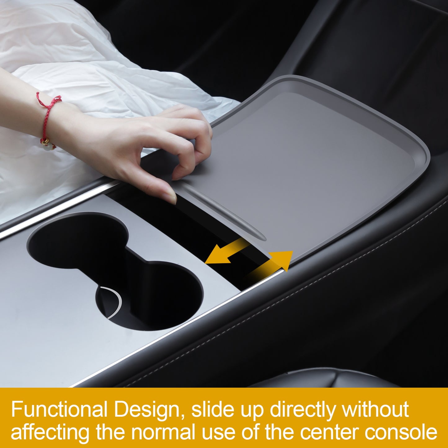 Silicone Center Console Wrap Cover for 2021-2023 Tesla Model 3 and 2021-2025 Model Y Accessories