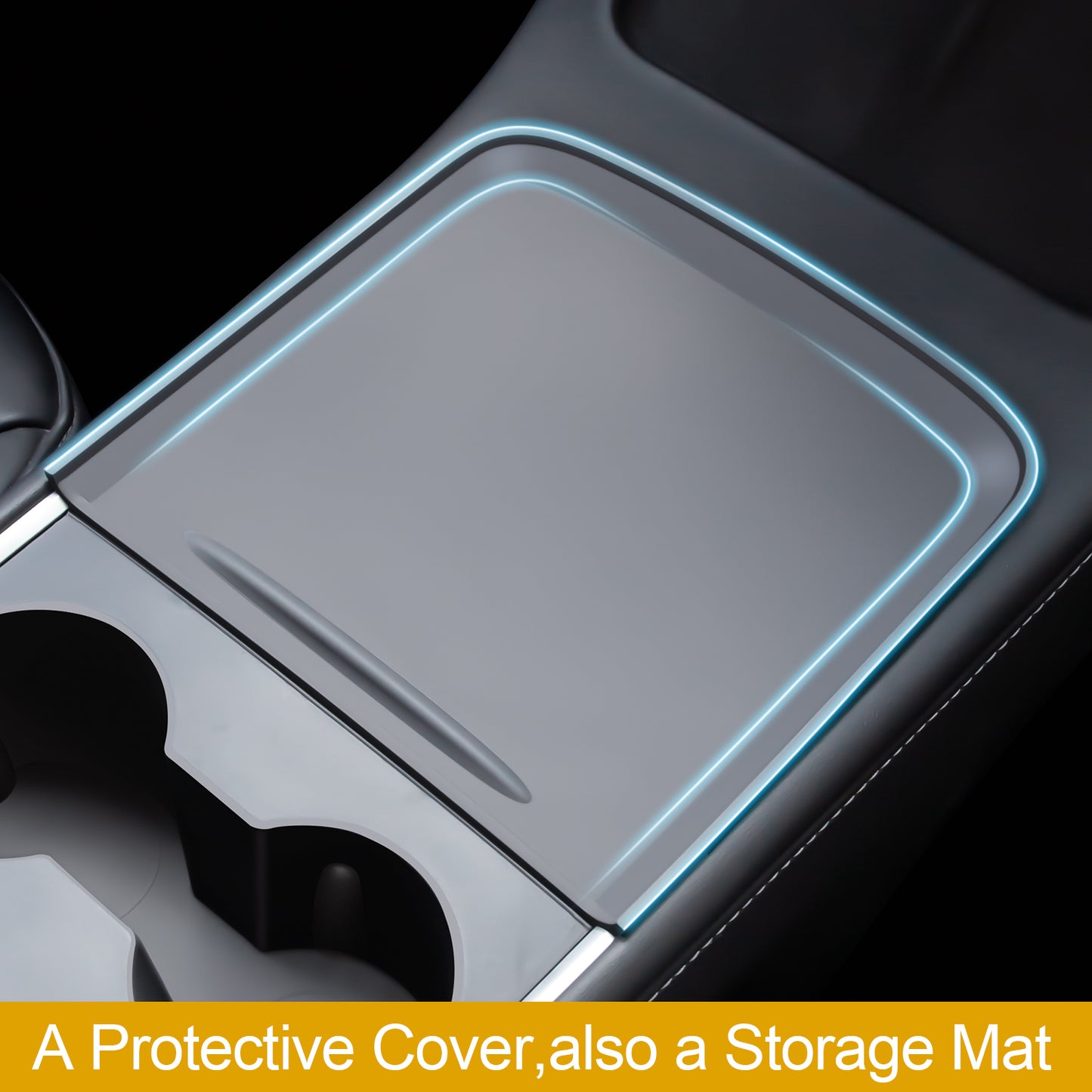Silicone Center Console Wrap Cover for 2021-2023 Tesla Model 3 and 2021-2025 Model Y Accessories