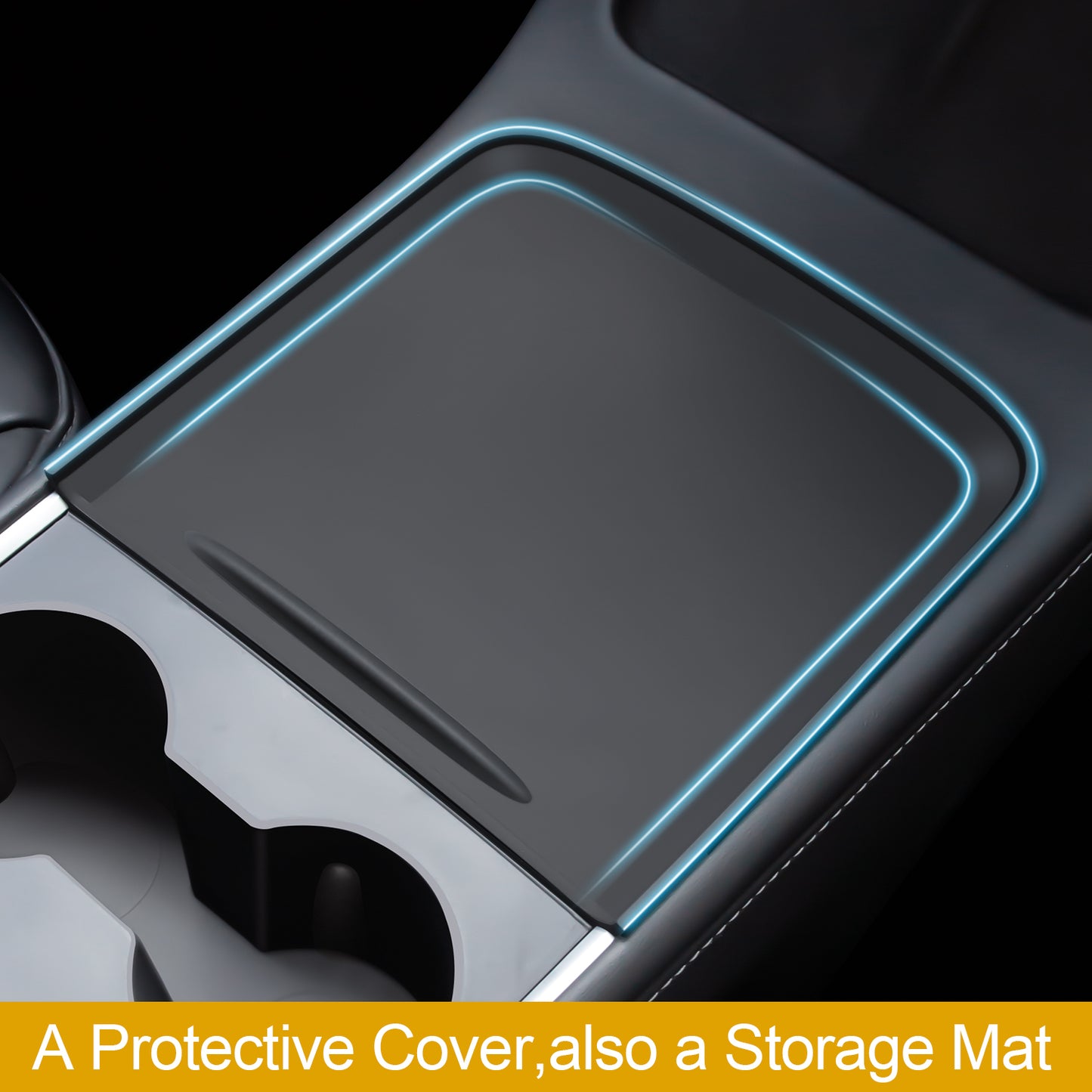 Silicone Center Console Wrap Cover for 2021-2023 Tesla Model 3 and 2021-2025 Model Y Accessories