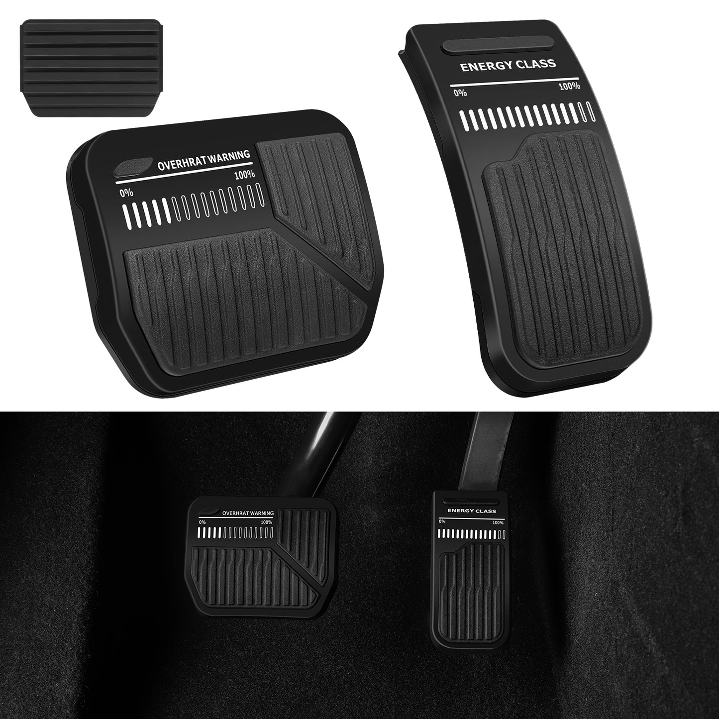 Upgrade 2PCS Foot Pedals Pads for 2023 or 2019-2022 Tesla Model 3 Model Y Accessories
