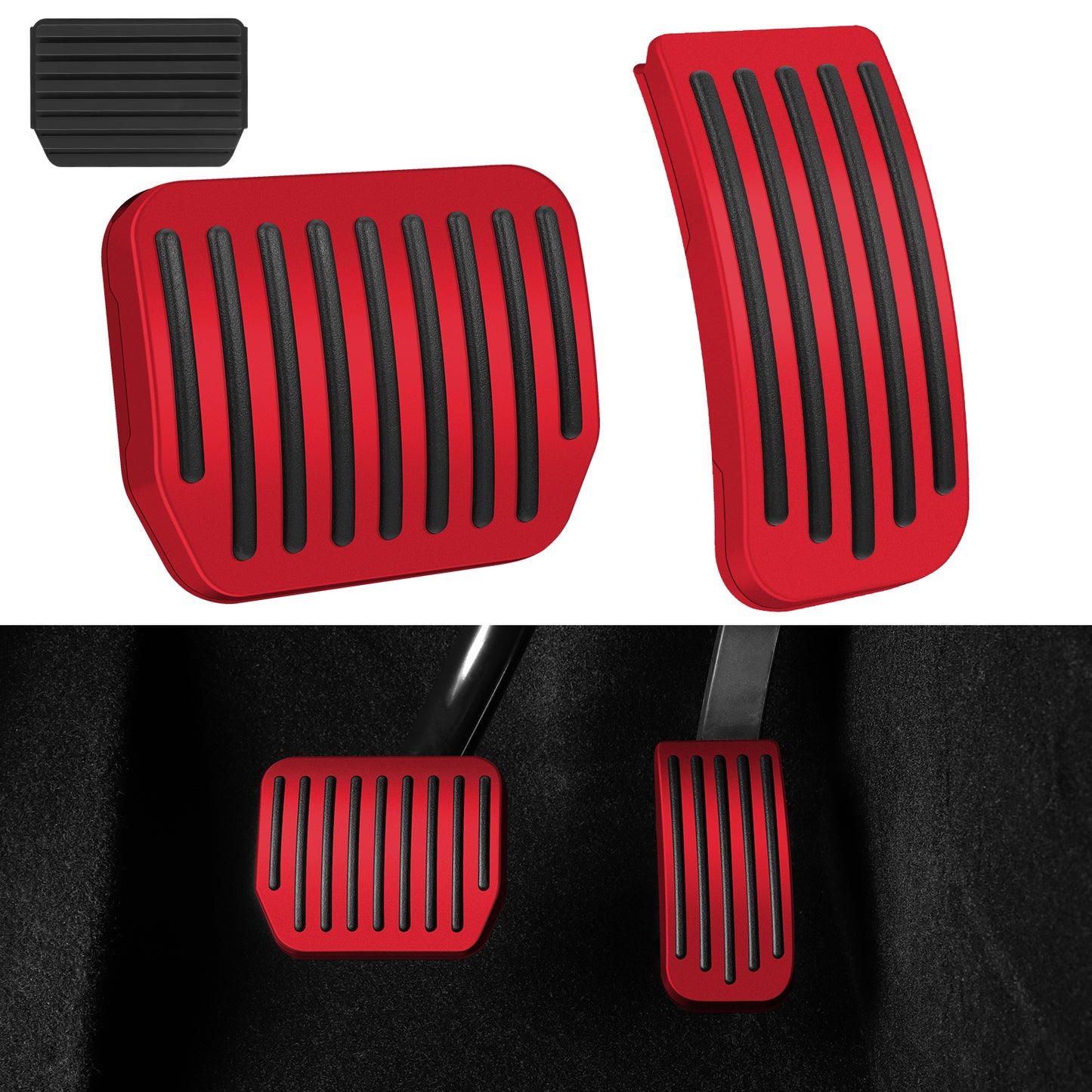 2PCS Foot Pedals Pads for 2019-2023 Tesla Model 3 and Model Y Accessories