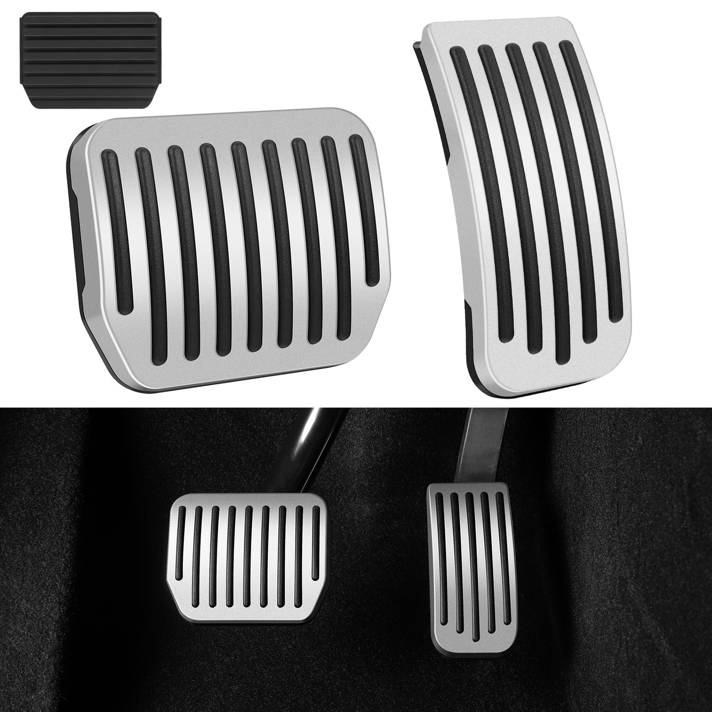 2PCS Foot Pedals Pads for 2019-2023 Tesla Model 3 and Model Y Accessories
