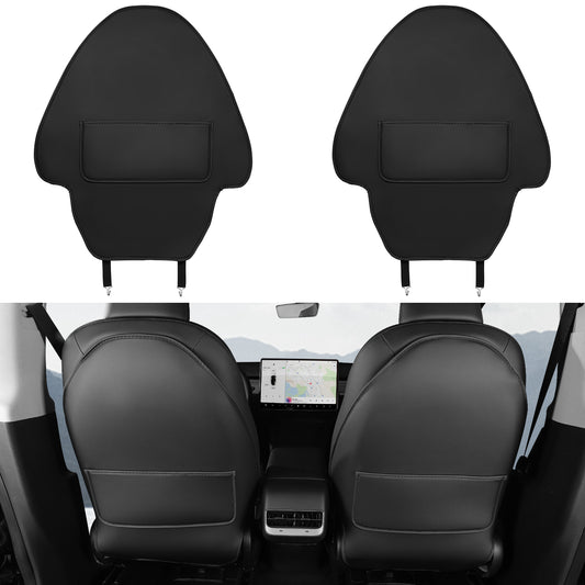 2 Pack Seat Back Protector for 2017-2023 Tesla Model 3 & 2021-2025 Model Y Accessories
