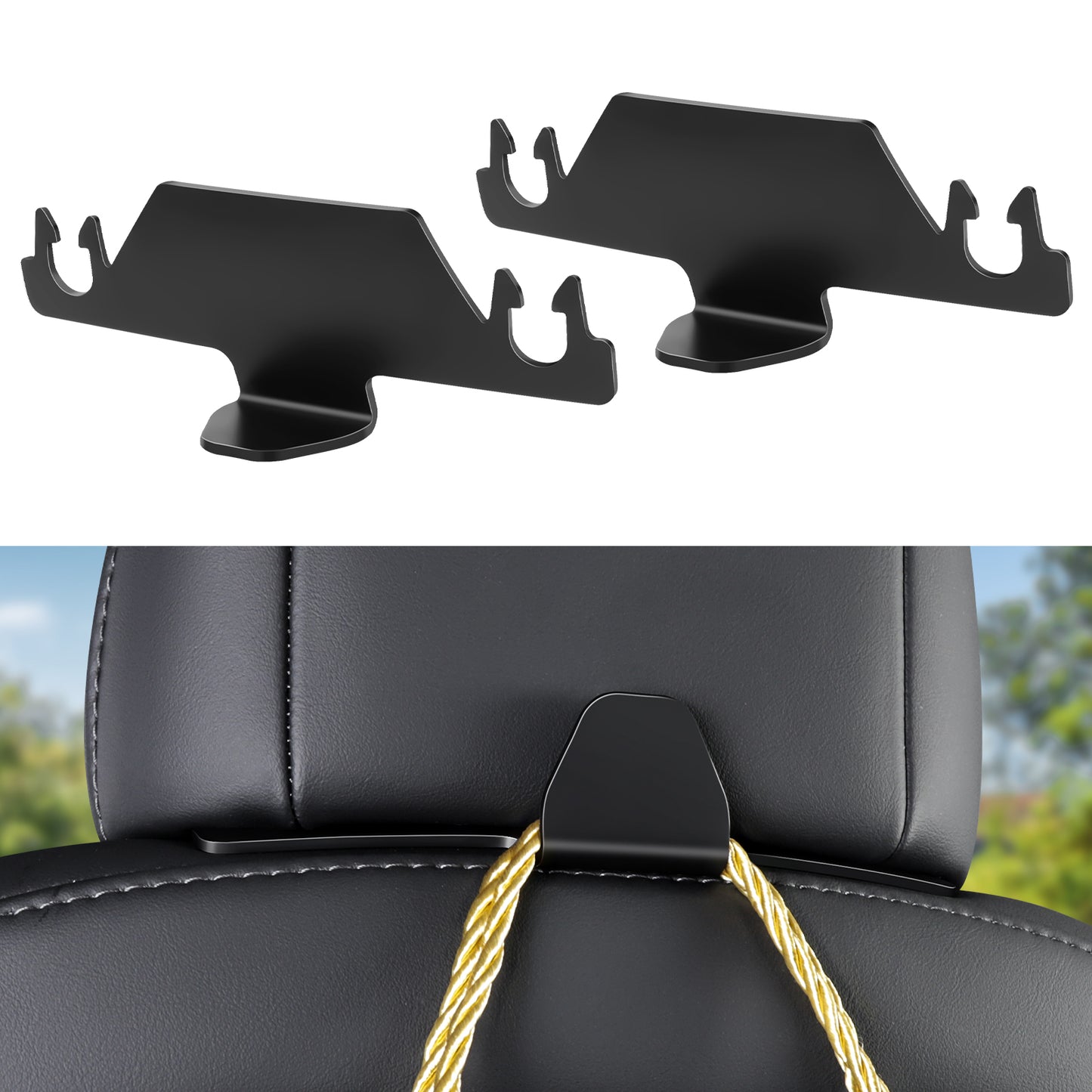 2PCS Seat Back Hooks for 2017-2023 Tesla Model 3 and 2021-2025 Model Y Accessories