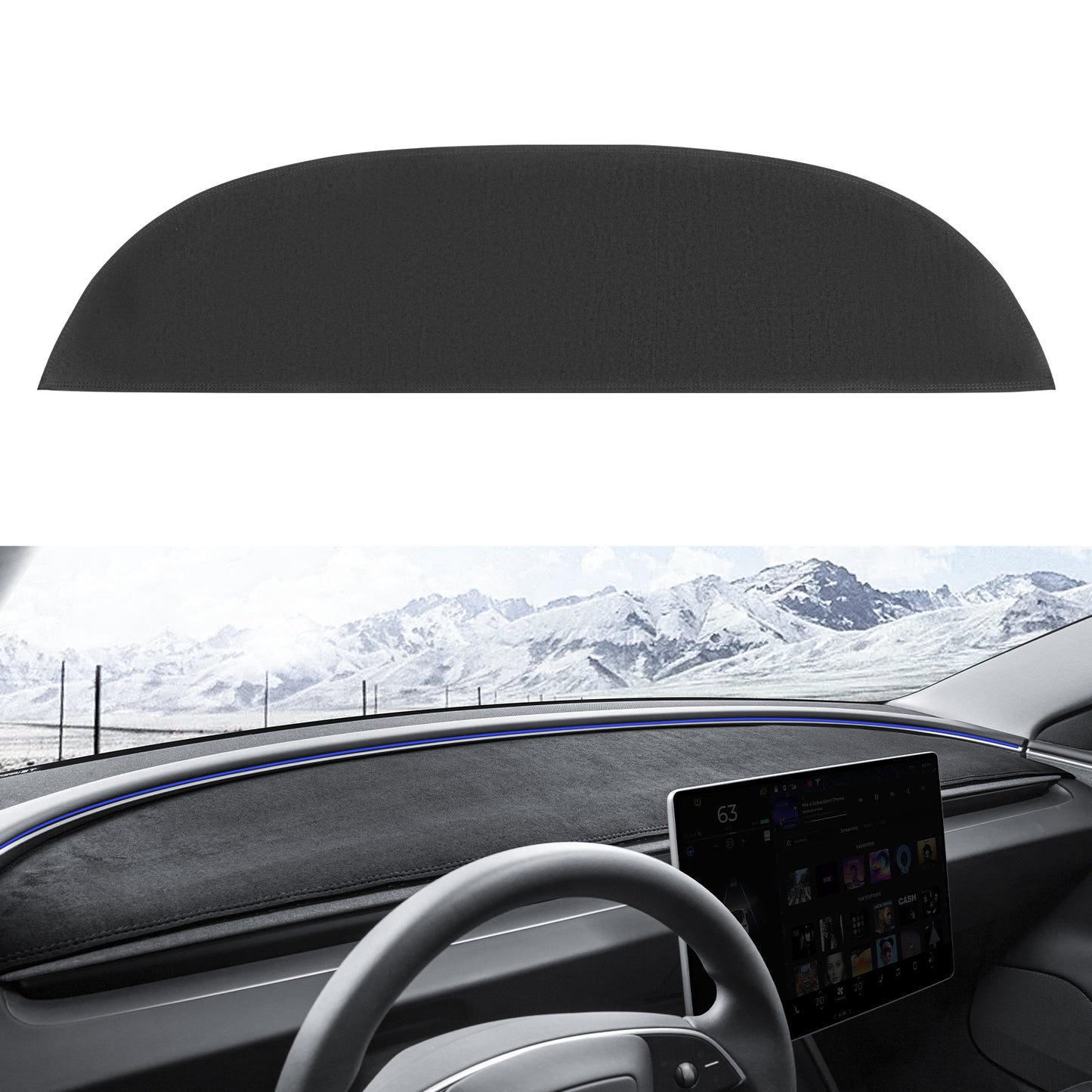 Dashboard Cover for 2024-2025 New Tesla Model 3 Highland Accessories