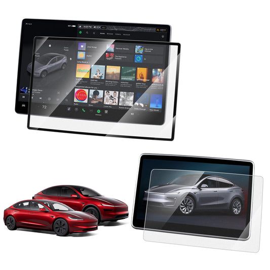 Screen Protector Frosted Tempered Glass Film for 2024-2025 Model 3 Highland and 2025-2026 New Model Y Juniper Accessories
