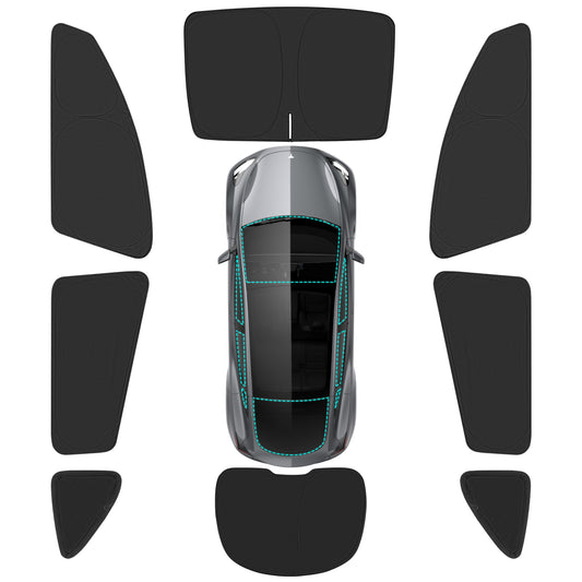 8PCS Sunshade Set for Tesla Model Y Accessories 2021-2025
