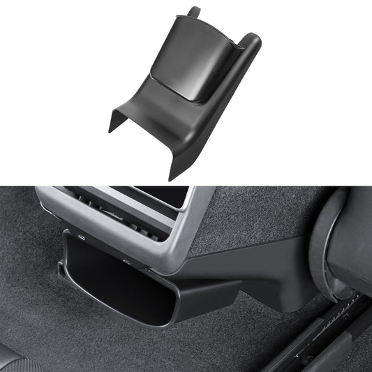 Rear Air Condition Vent Outlet Anti Kick Trim Cover with Storage Box for 2024-2025 Tesla Model 3 and 2025-2026 New Model Y Juniper Accessories