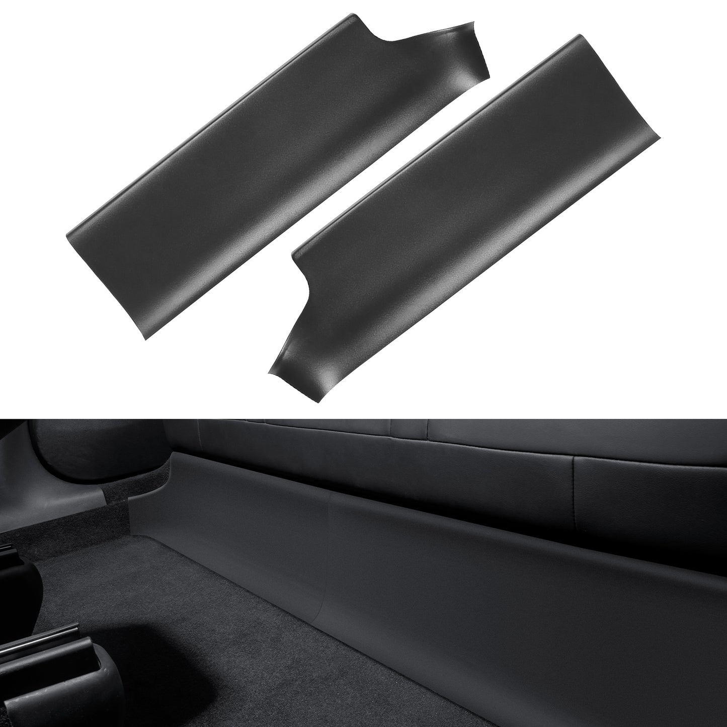 Back Seat Cover for Tesla Model Y 5-Seat Rear Underside, Anti-Kick Mat for 2021-2025 Tesla Model Y Accessories