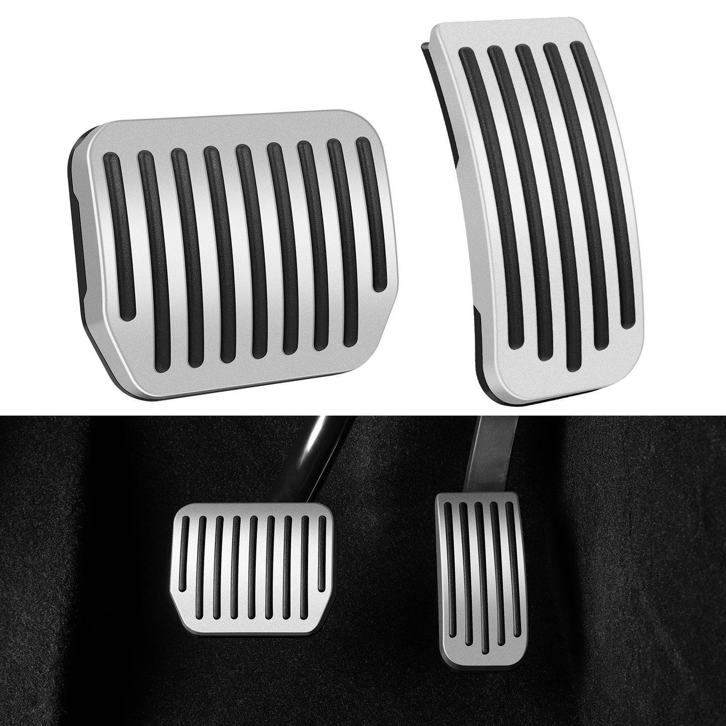 2PCS Foot Pedals Pads for 2019-2023 Tesla Model 3 and Model Y Accessories