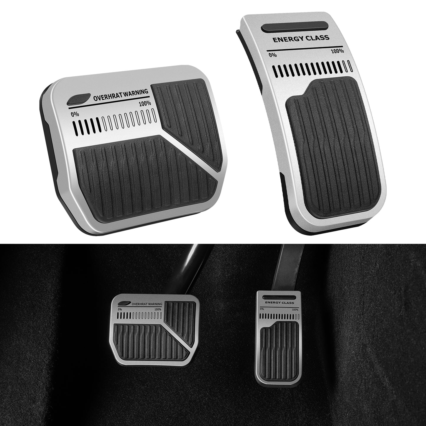 Upgrade 2PCS Foot Pedals Pads for 2023 or 2019-2022 Tesla Model 3 Model Y Accessories