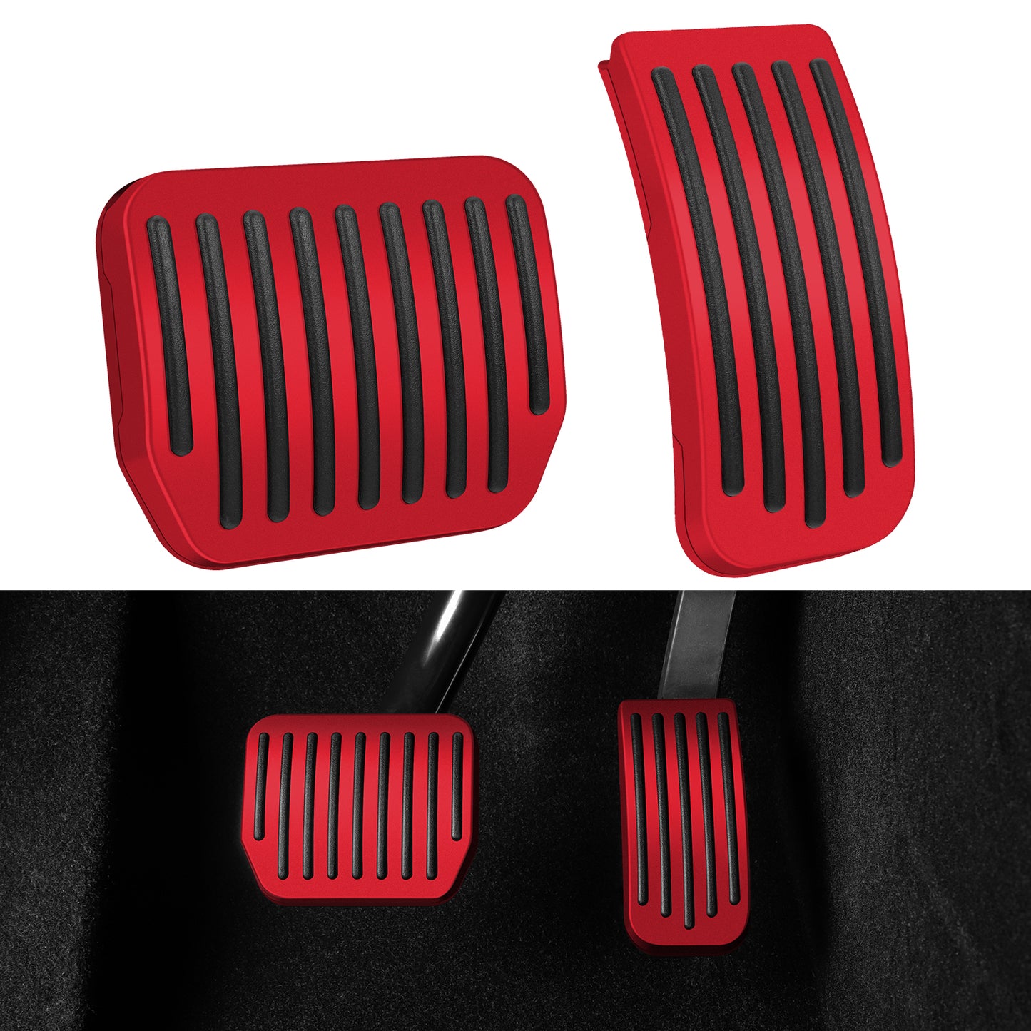 2PCS Foot Pedals Pads for 2019-2023 Tesla Model 3 and Model Y Accessories