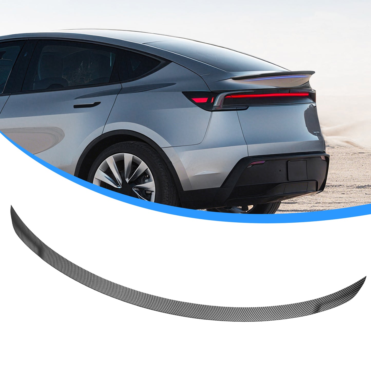 Rear Spoiler Wing Rear Trunk Lip Tail Wing Compatible with 2025-2026 Tesla Model Y Juniper Accessories