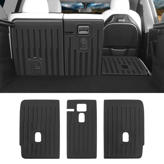 3PCS Rear Seat Back Cover for 2021-2025 Tesla Model Y Accessories