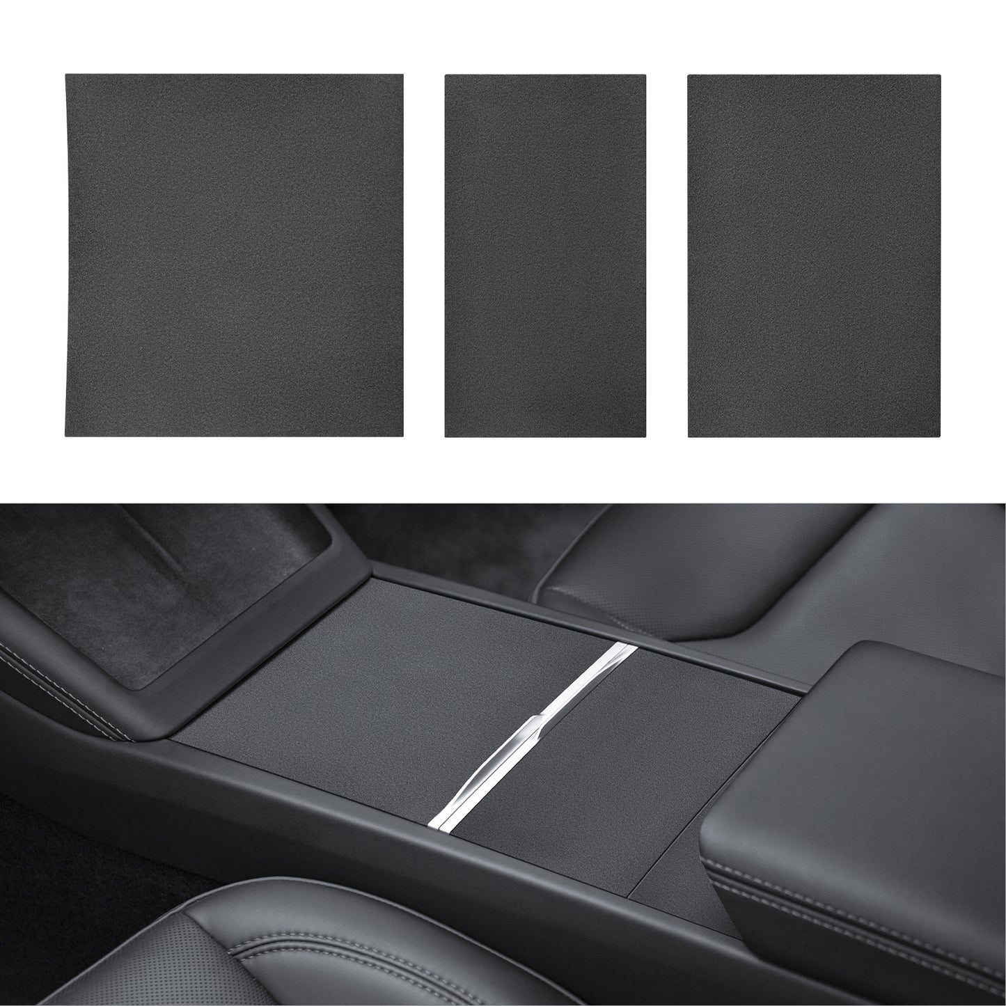 Center Console Wrap Cover Kit for 2024-2025 Tesla Model 3 and 2025 New Model Y Juniper (Launch Series) Accessories