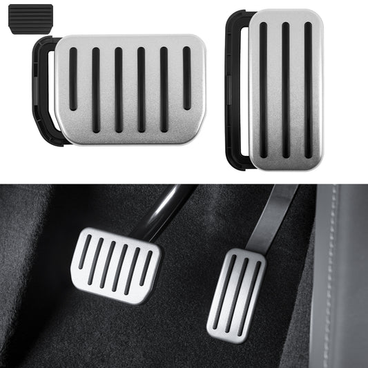 Upgrade 2PCS 2024-2025 Model 3 Foot Pedals Pads Cover Compatible with 2025 Tesla Model 3 Highland Accessories