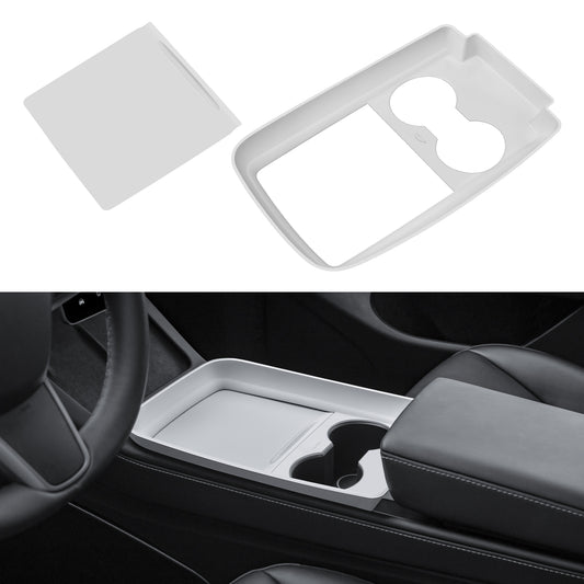 Center Console Wrap Cover Organizer Tray Compatible with Tesla 2021-2025 Model Y Interior Accessories