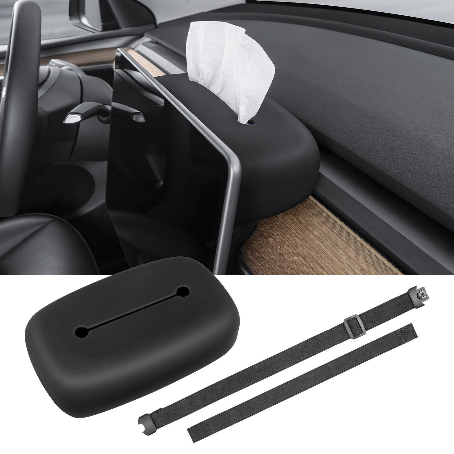 Silicone Tissue Holder for Tesla Model 3 Y S X Accessories