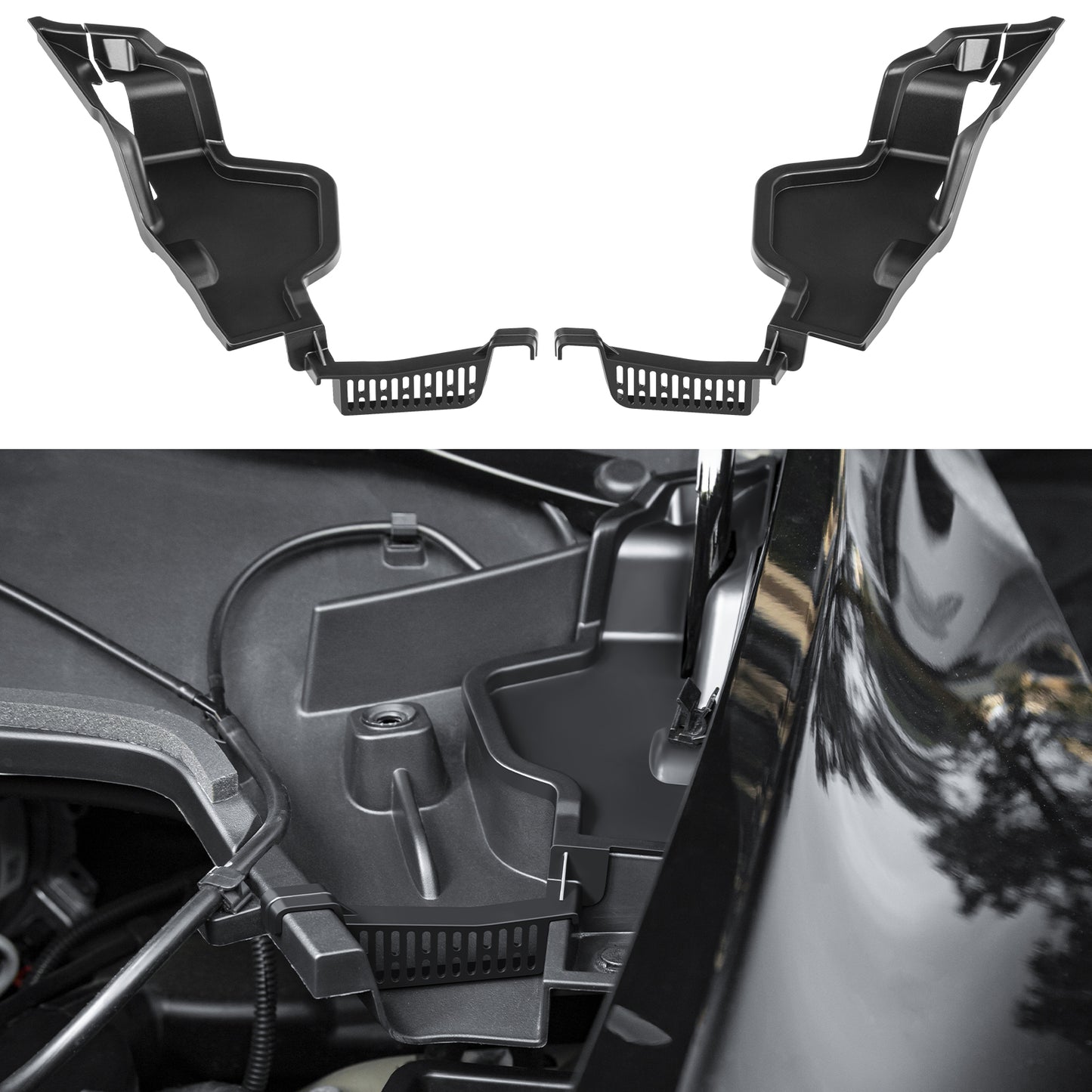 Water Guide Grille Channel for 2021-2025 Tesla Model Y Accessories(2024 Model Y made in German factories don't fit)