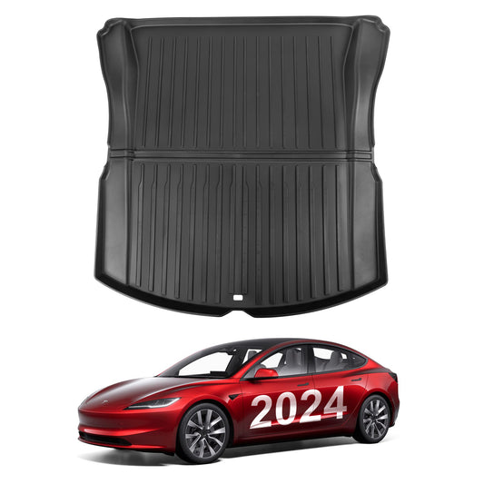 Trunk Floor Mat Compatible with 2024-2025 Tesla Model 3 Highland Accessories