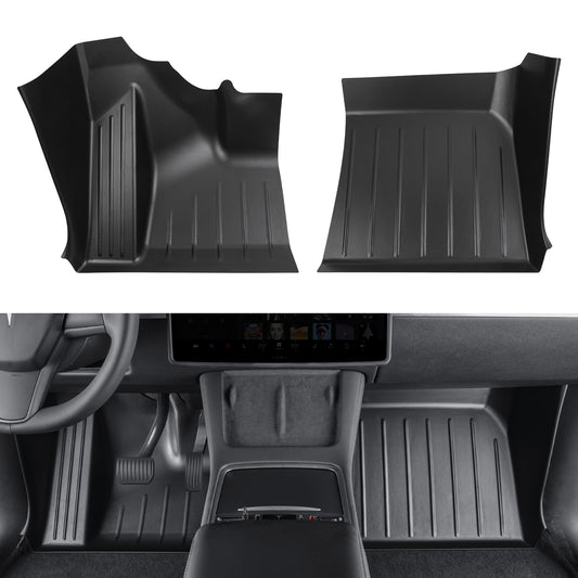 3D Floor Mats Compatible with 2021-2025 Tesla Model Y(Matte Black)