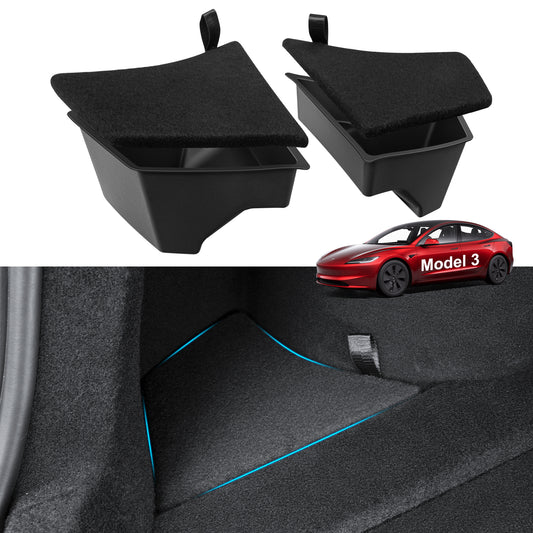2PCS Rear Trunk Organizer for 2024-2025 New Model 3 Highland Accessories