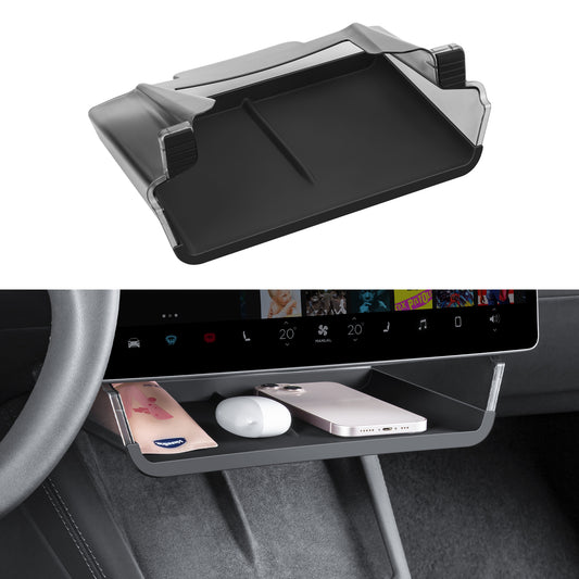 Upgrade Under Screen Storage Box for 2024-2025 Tesla Model 3 Highland and 2025-2026 New Model Y Juniper Accessories