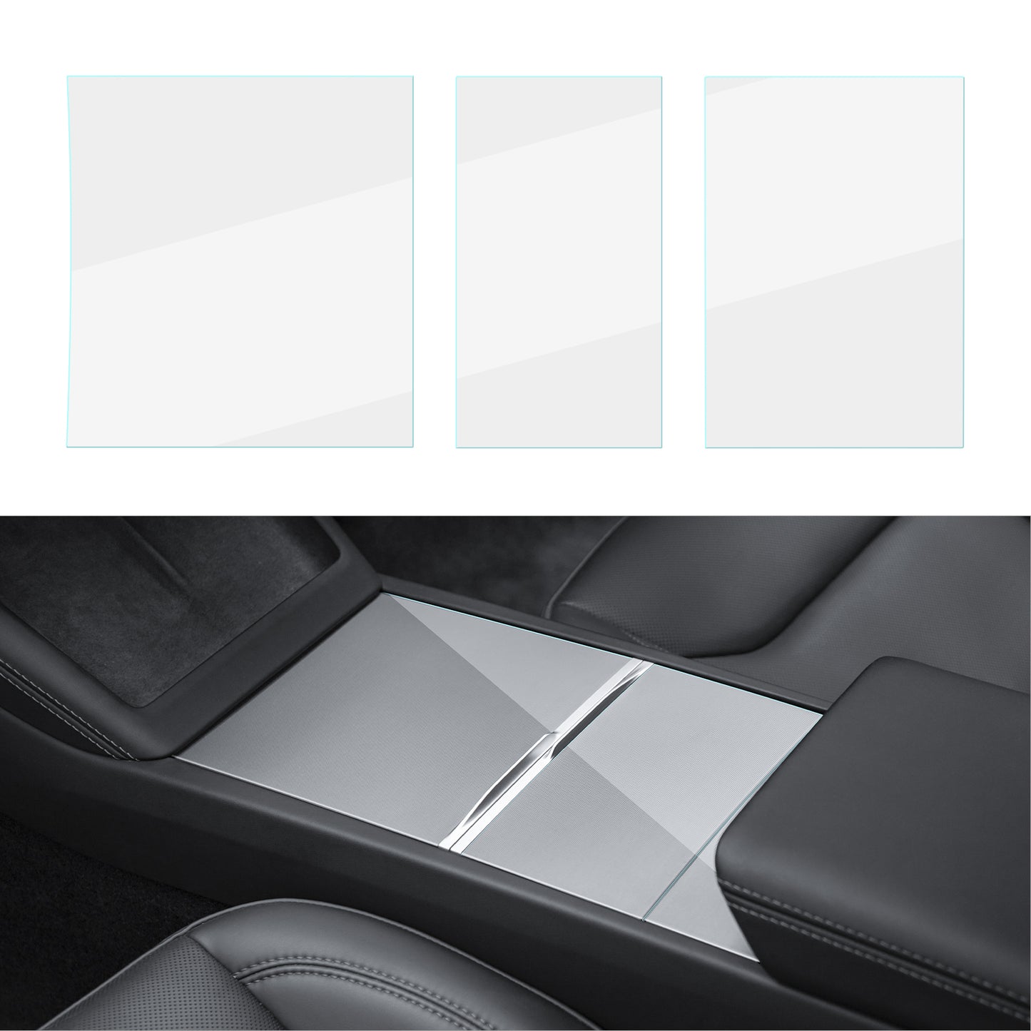 Center Console Wrap Cover Kit for 2024-2025 Tesla Model 3 and 2025 New Model Y Juniper (Launch Series) Accessories
