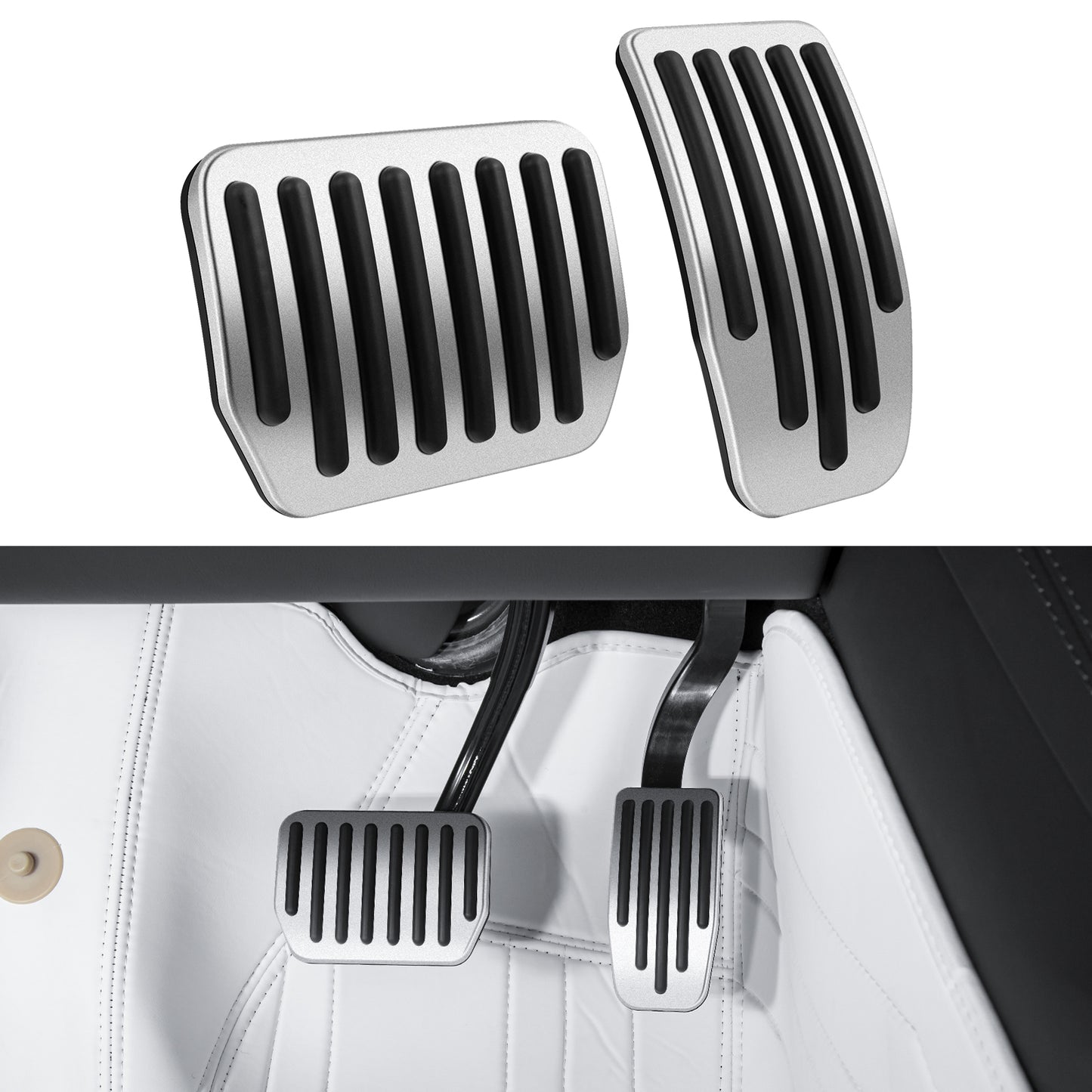 Upgrade 2PCS Foot Pedal Pads for 2019-2024 Tesla Model 3/Y Accessories