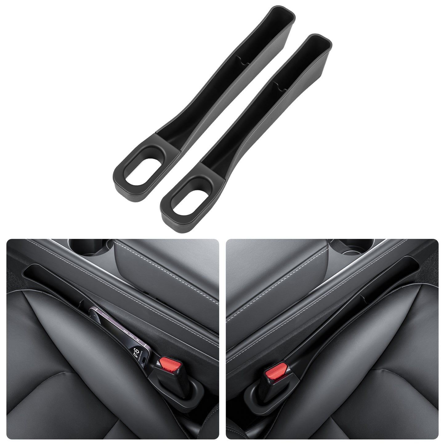 Seat Side Gap Filler with Organizer for 2017-2025 Tesla Model 3/Y and 2025 New Model Y Juniper (Launch Series) Accessories