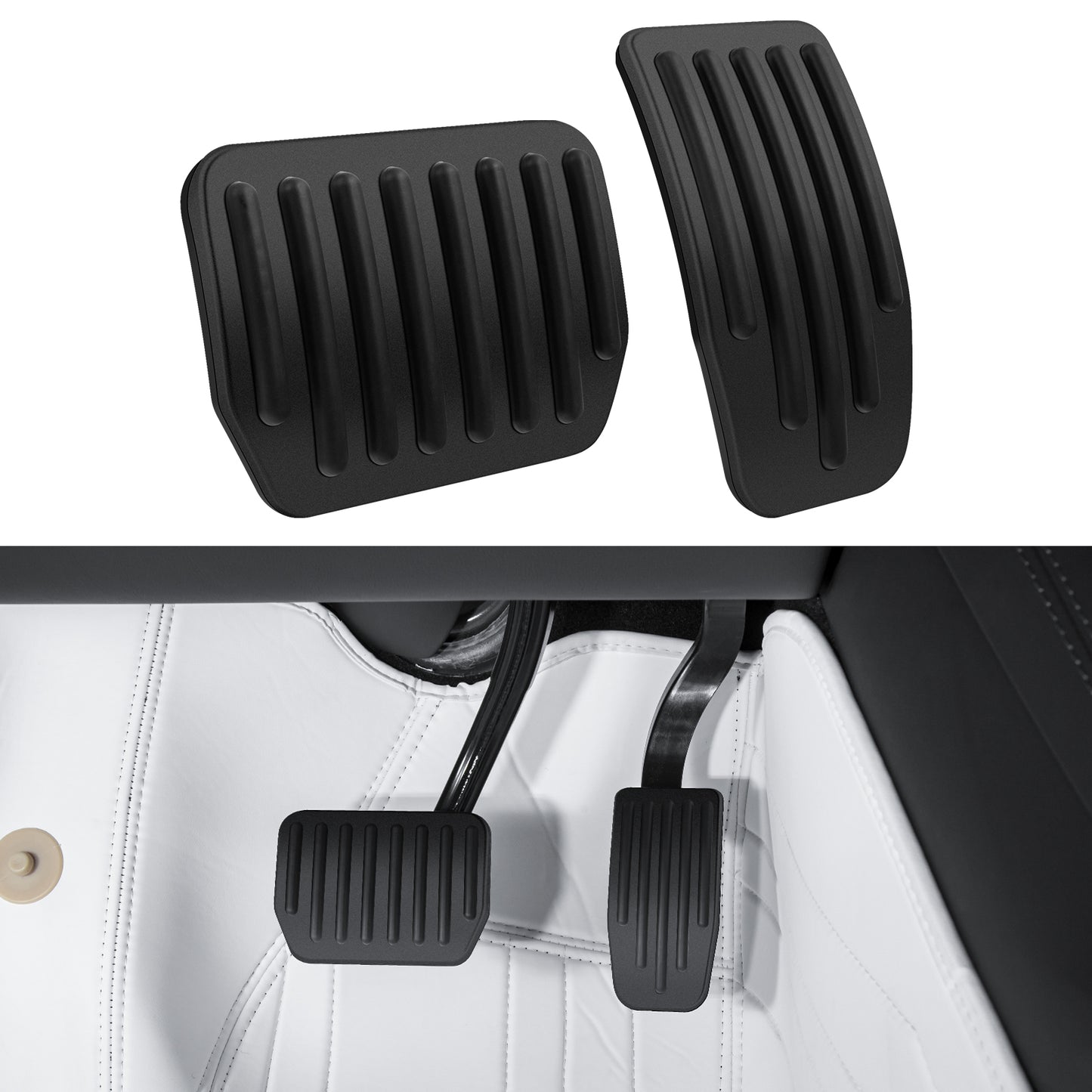 Upgrade 2PCS Foot Pedal Pads for 2019-2024 Tesla Model 3/Y Accessories