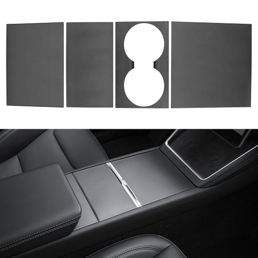 Center Console Wrap Cover Kit  for 2024-2025 Tesla Model 3 Highland and 2025-2026 New Model Y Juniper Accessories