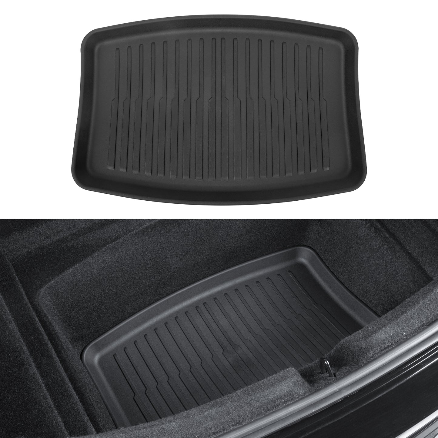 Rear Trunk Mat TPE Cargo Liner for 2024-2025 Tesla Model 3 Highland Accessories