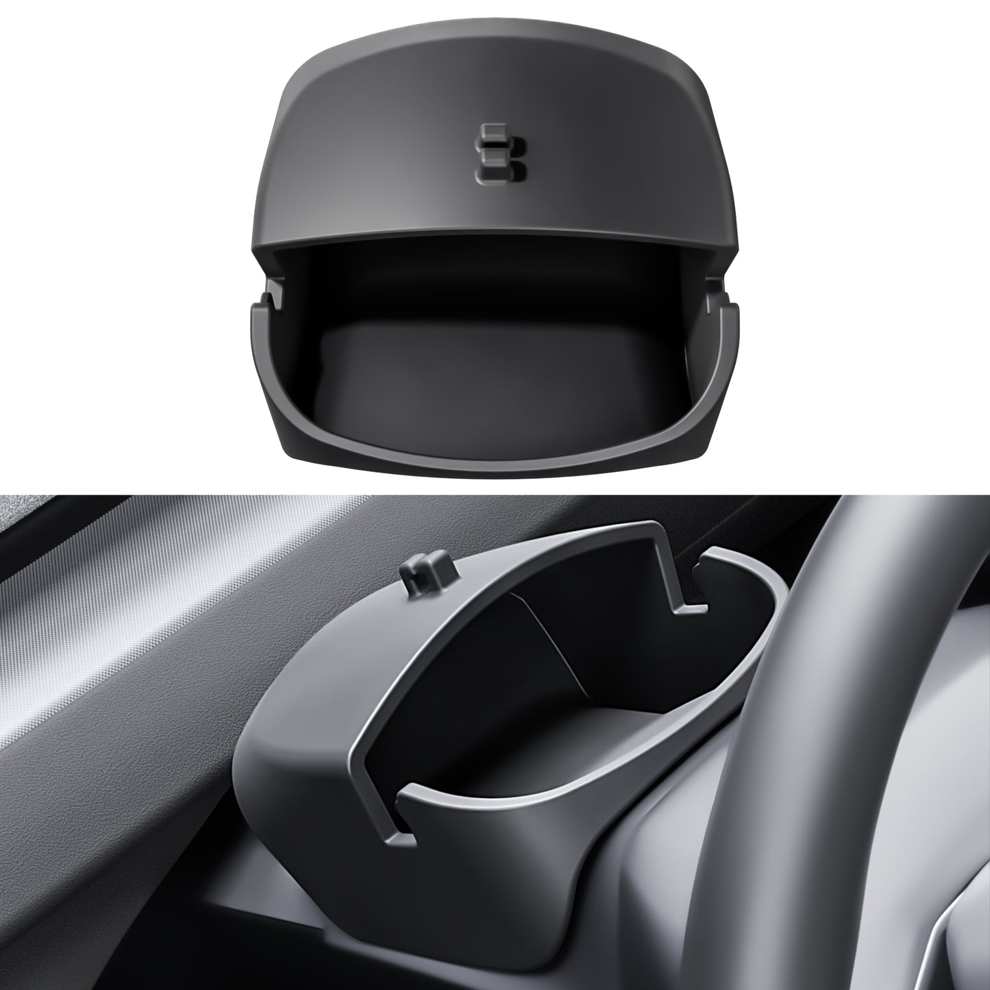 Phone Holder Hud Display Mount Steering Wheel Sunglasses Storage Box Organizers for 2024-2025 New Tesla Model 3 Highland Accessories