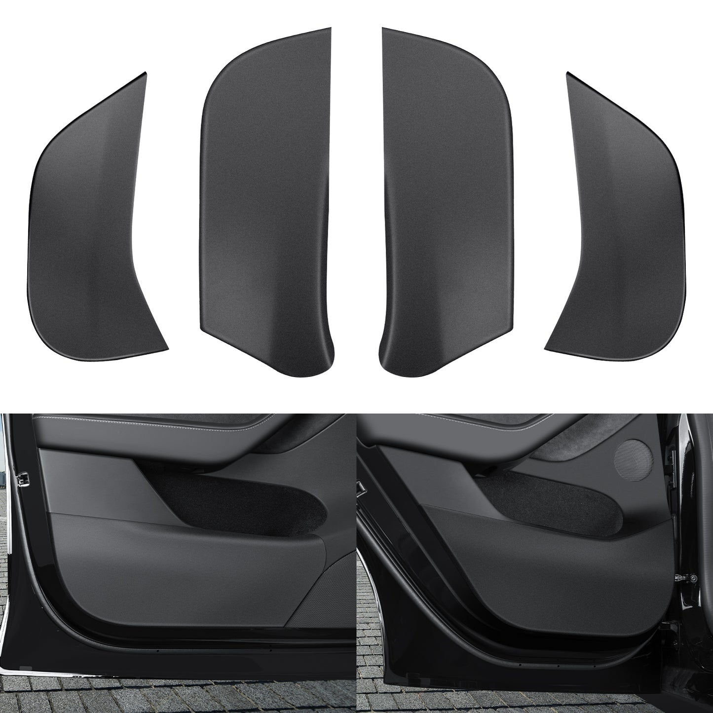 Car Door Anti-Kick Mat for 2021-2025 Model Y Accessories