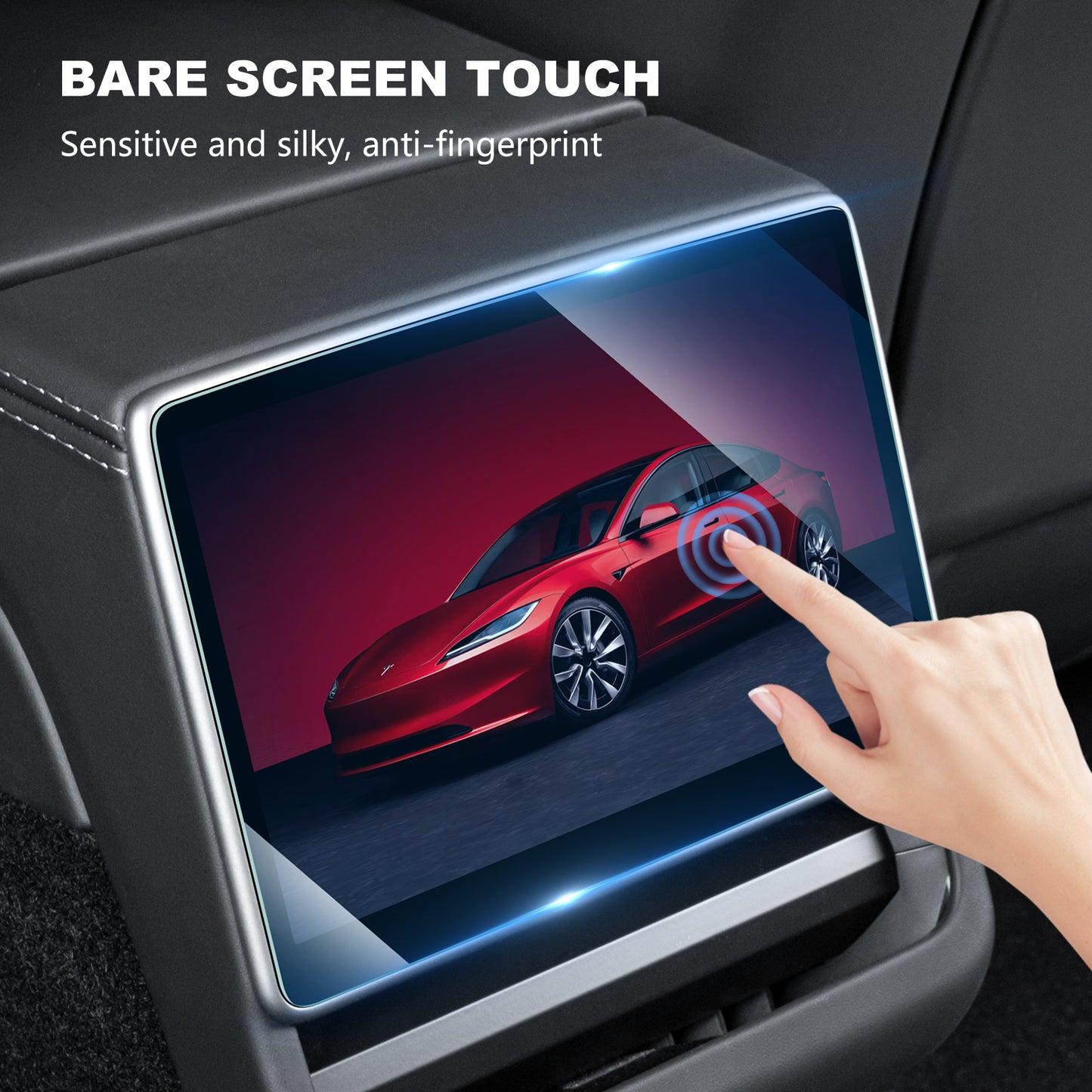2PCS Tempered Glass Screen Protector for 2024-2025 Tesla Model 3 Highland and 2025 New Model Y Juniper Accessories