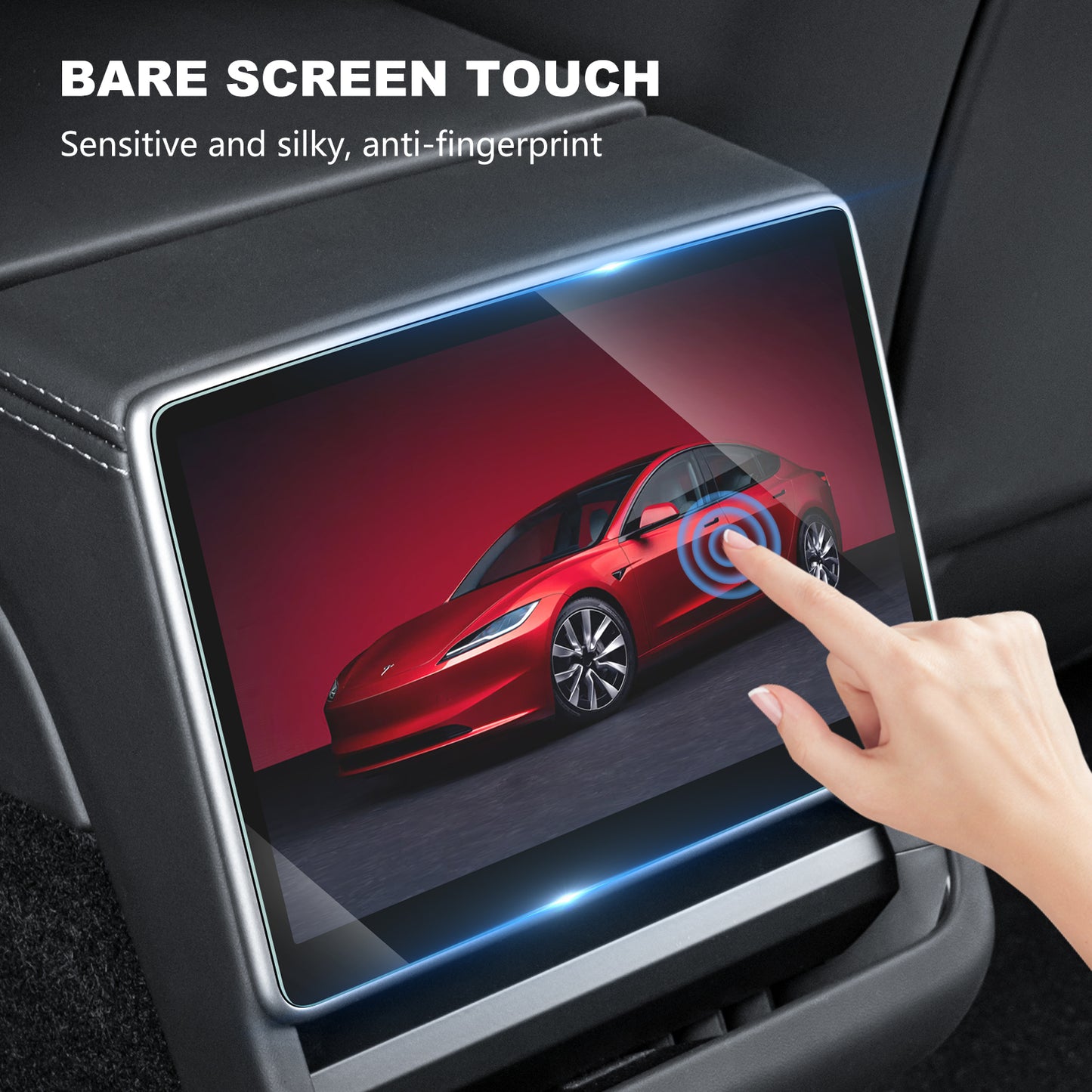 2PCS Tempered Glass Screen Protector for 2024-2025 Tesla Model 3 Highland and 2025 New Model Y Juniper Accessories