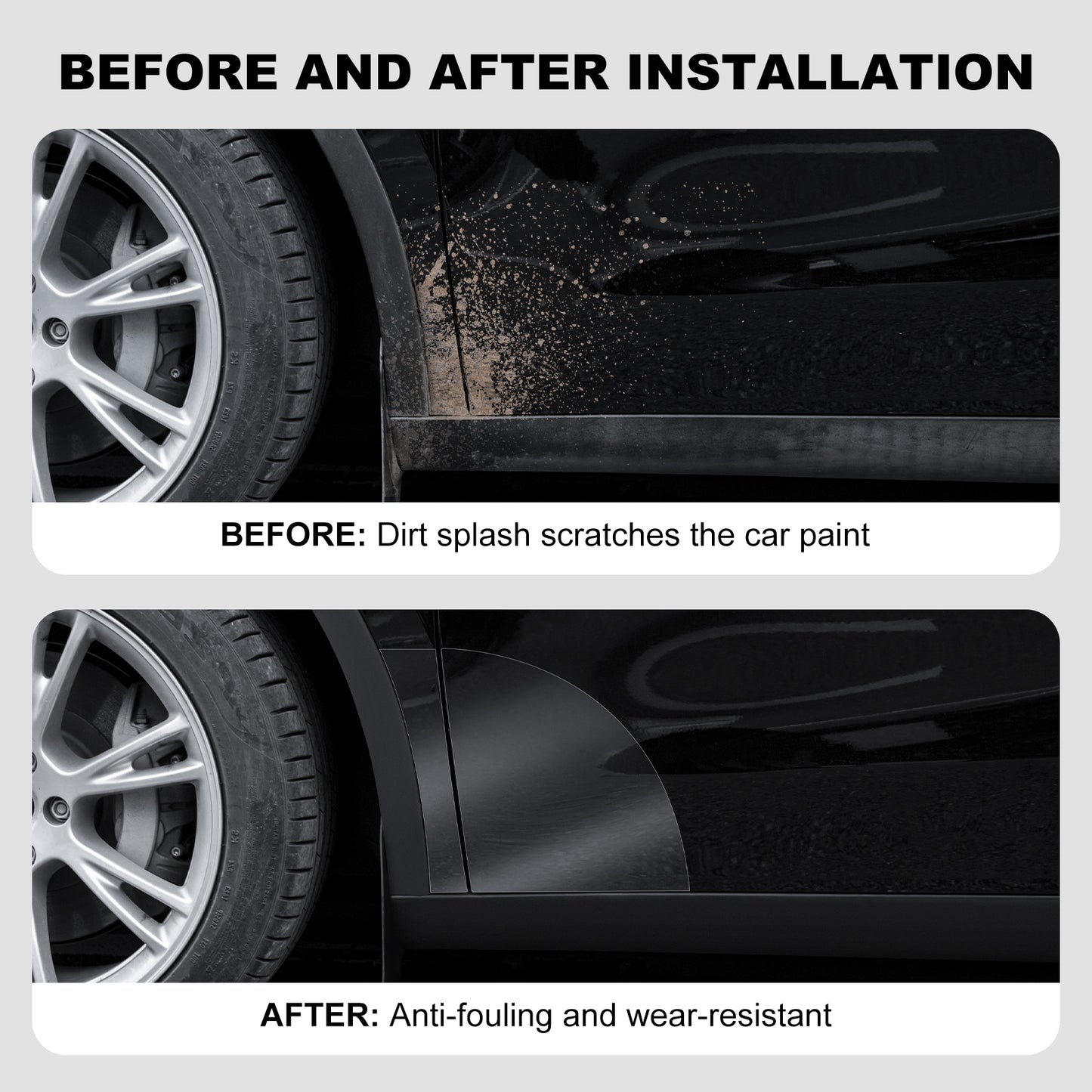 Clear Paint Protective Film Compatible with 2021-2025 Tesla Model Y Accessories