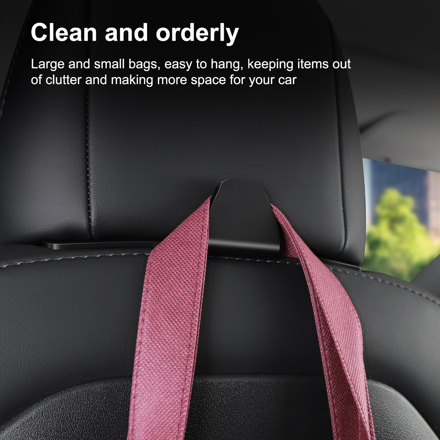 2PCS Seat Back Hooks for 2017-2023 Tesla Model 3 and 2021-2025 Model Y Accessories