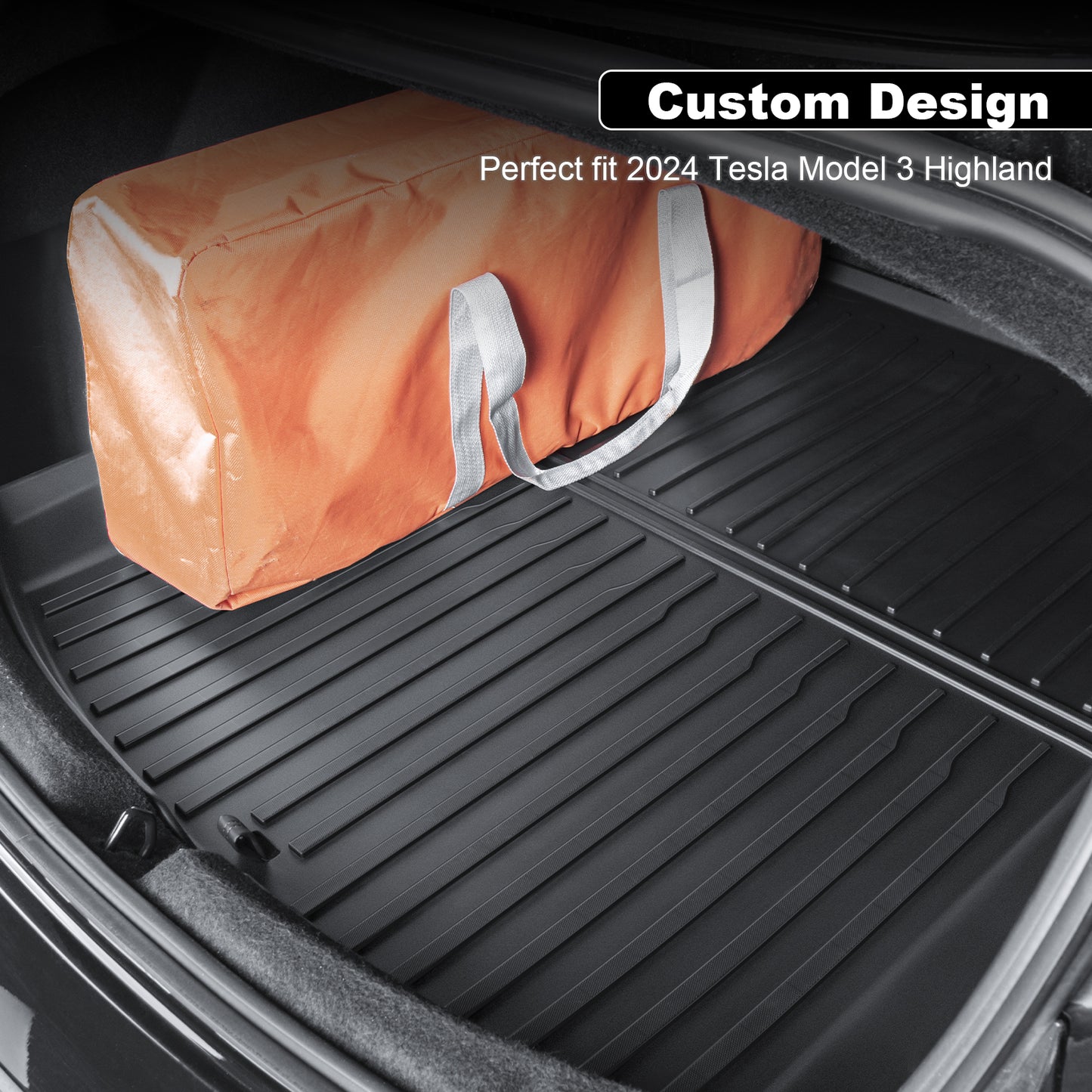 Trunk Floor Mat Compatible with 2024-2025 Tesla Model 3 Highland Accessories