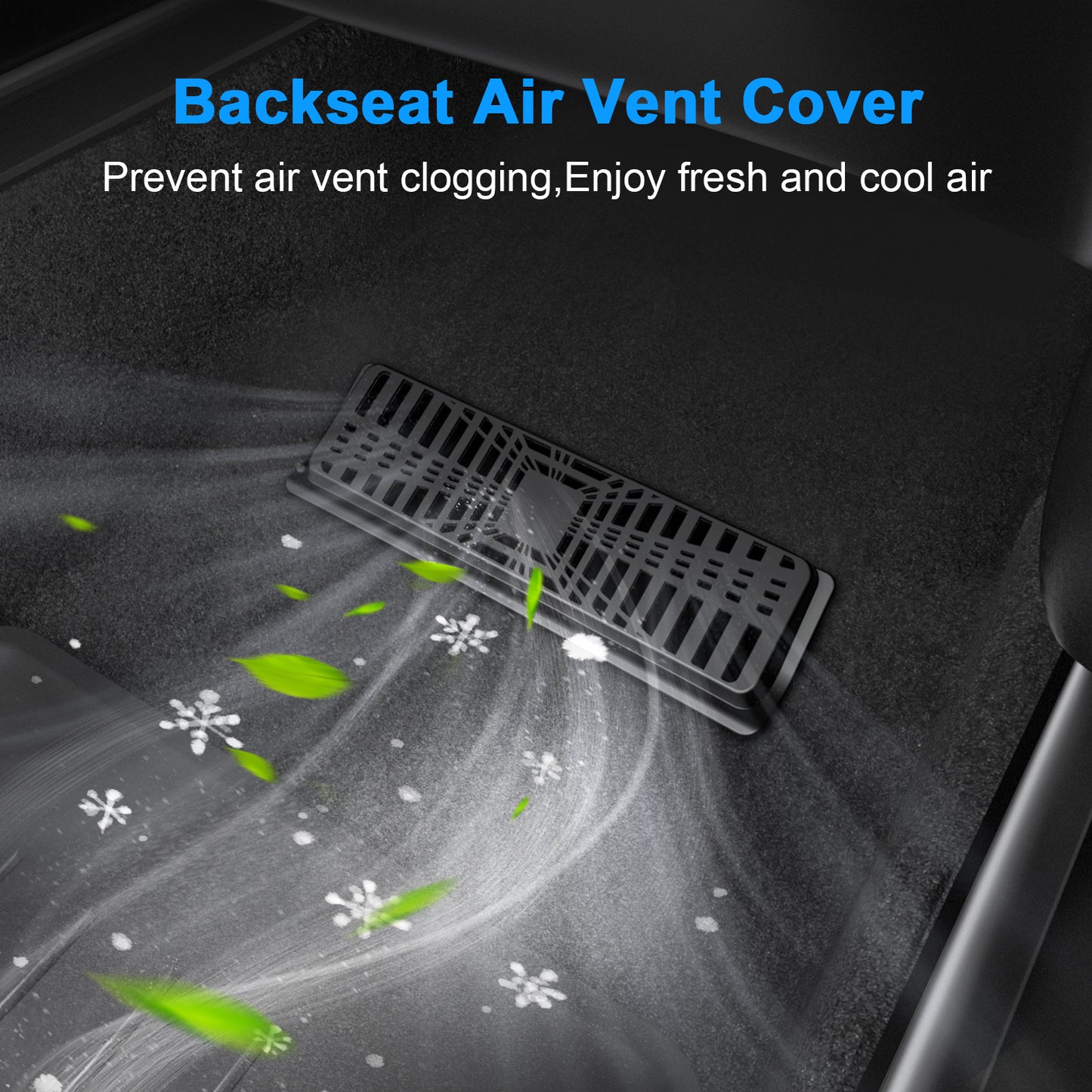 2PCS Backseat Air Vent Cover for Tesla Model Y 2024-2021 Accessories(2024 Model Y made in German factories don't fit)
