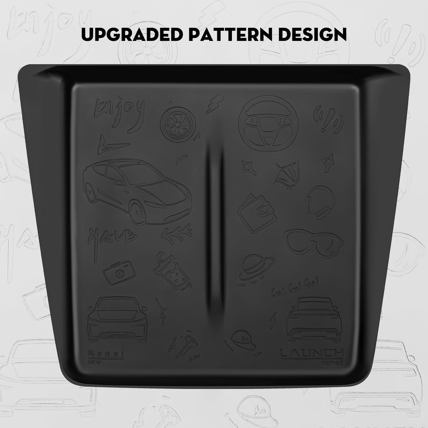 KUNIST Upgrade Silicone Mat for 2024-2025 Tesla Model 3 Highland and 2025 New Model Y Juniper Accessories