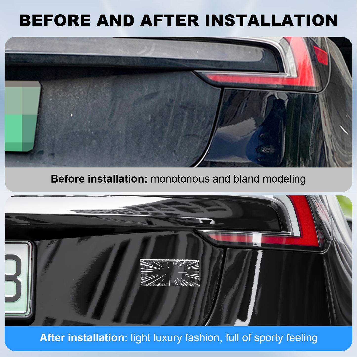 Plaid Emblem 3D Badge Sticker Compatible with Tesla Model 3 Y X S Cybertruck Semi Roadster Performance Stickers Accessories