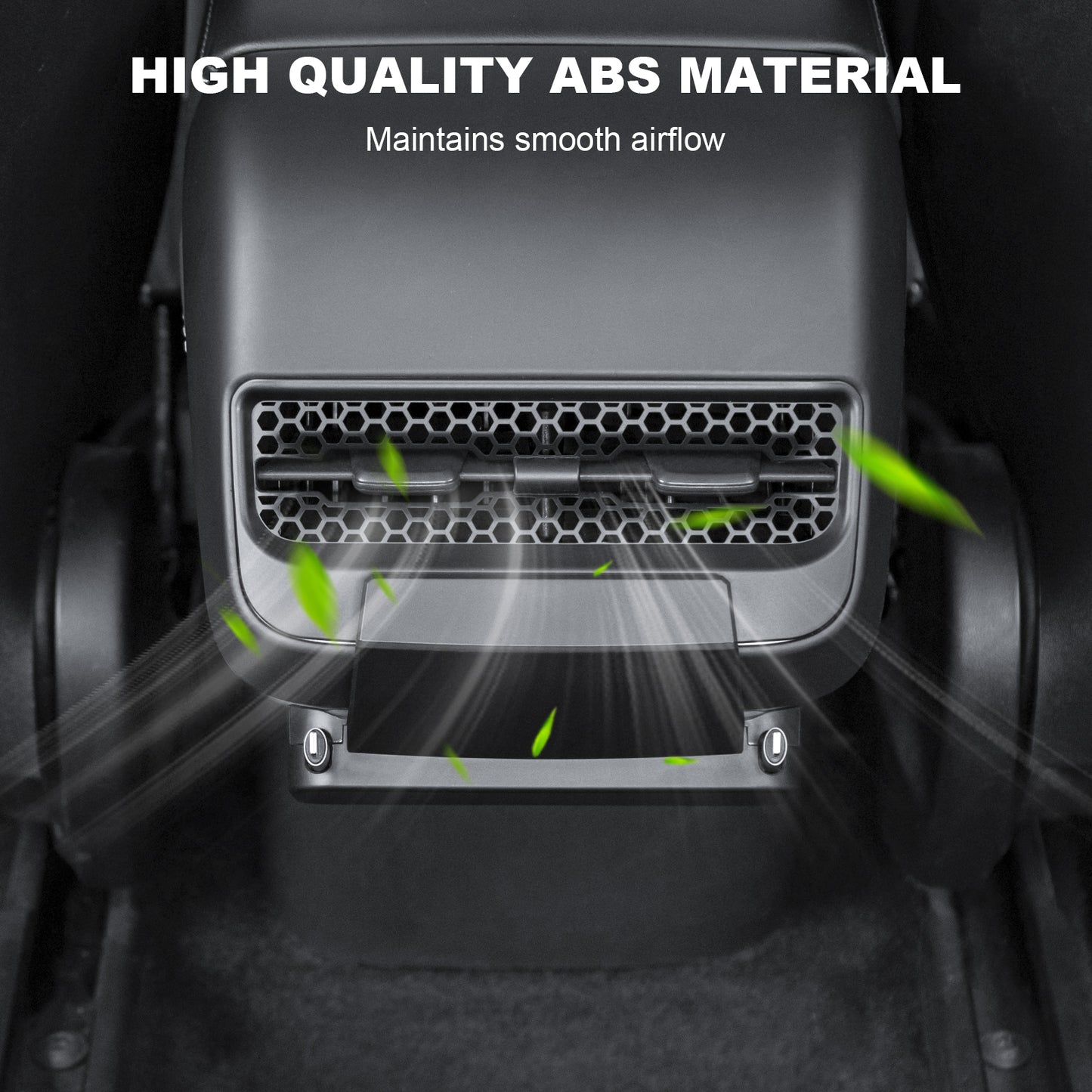 Backseat Air Vents Cover USB Hub for 2021-2025 Tesla Model Y Accessories