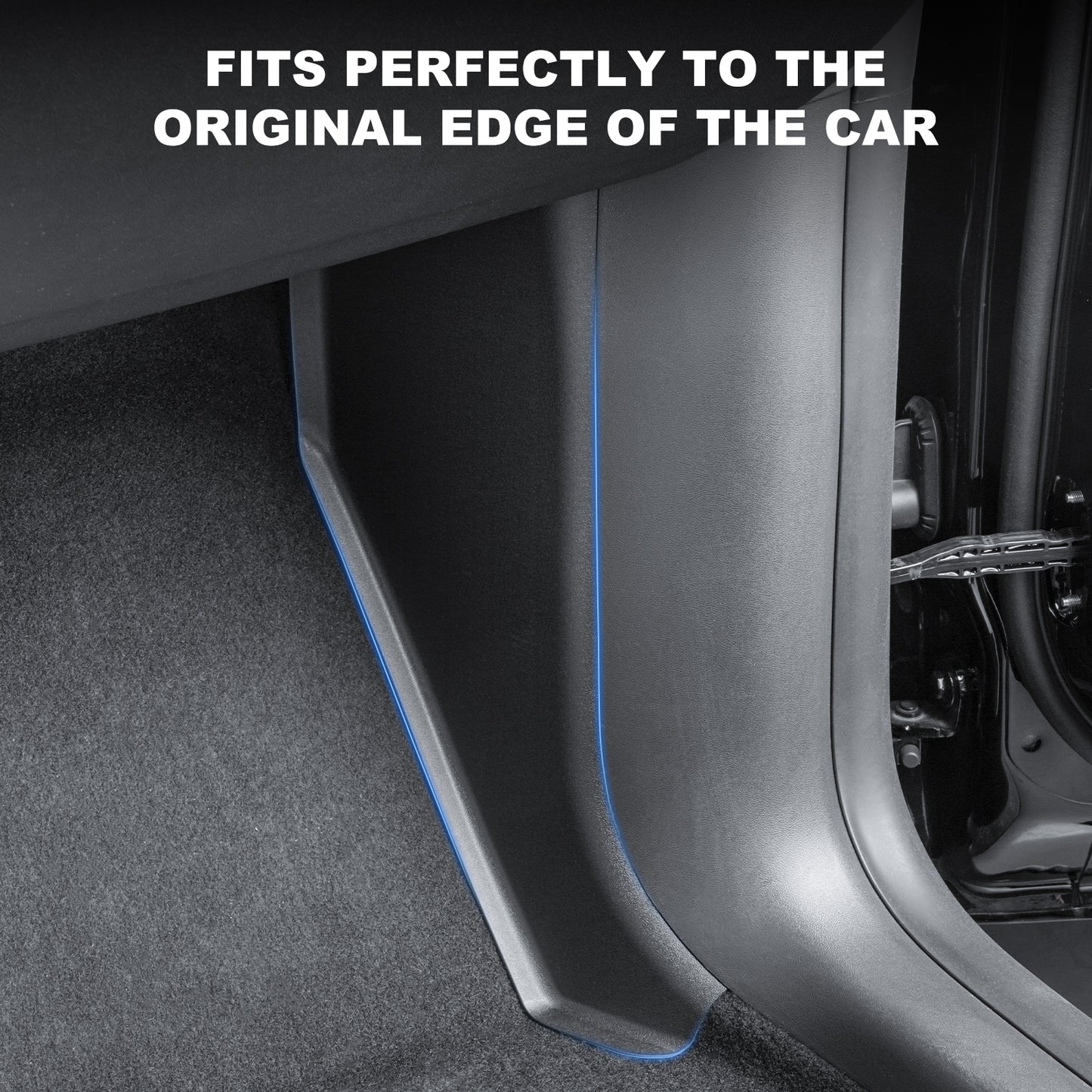 2PCS Car Front Door Sill Protector Compatible with 2021-2025 Tesla Model Y Accessories