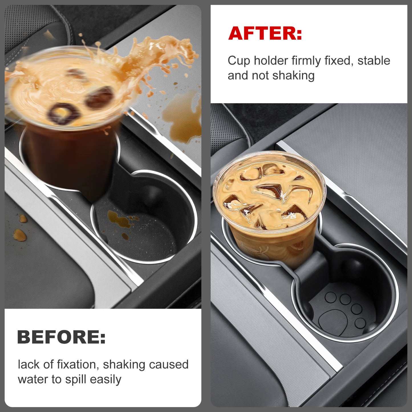 Cup Holder Insert for 2024-2025 New Tesla Model 3 Highland Accessories