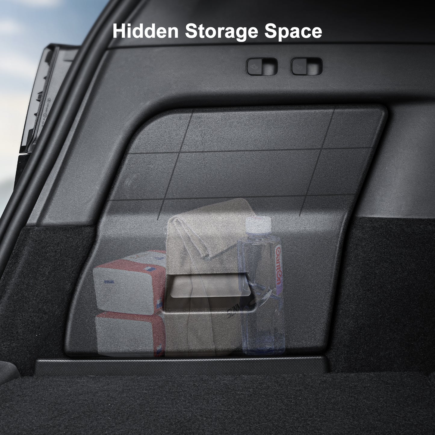 Rear Trunk Side Storage Box for Tesla Model Y Accessories