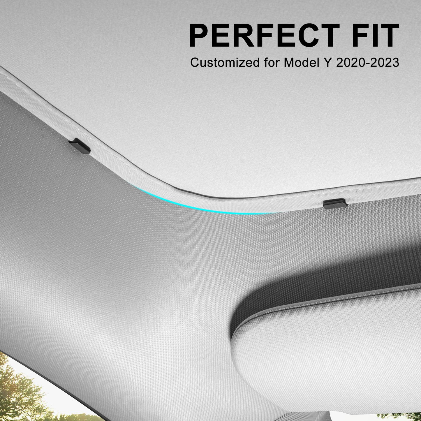 Sunshade Snap for 2021-2025 Tesla Model Y Accessories