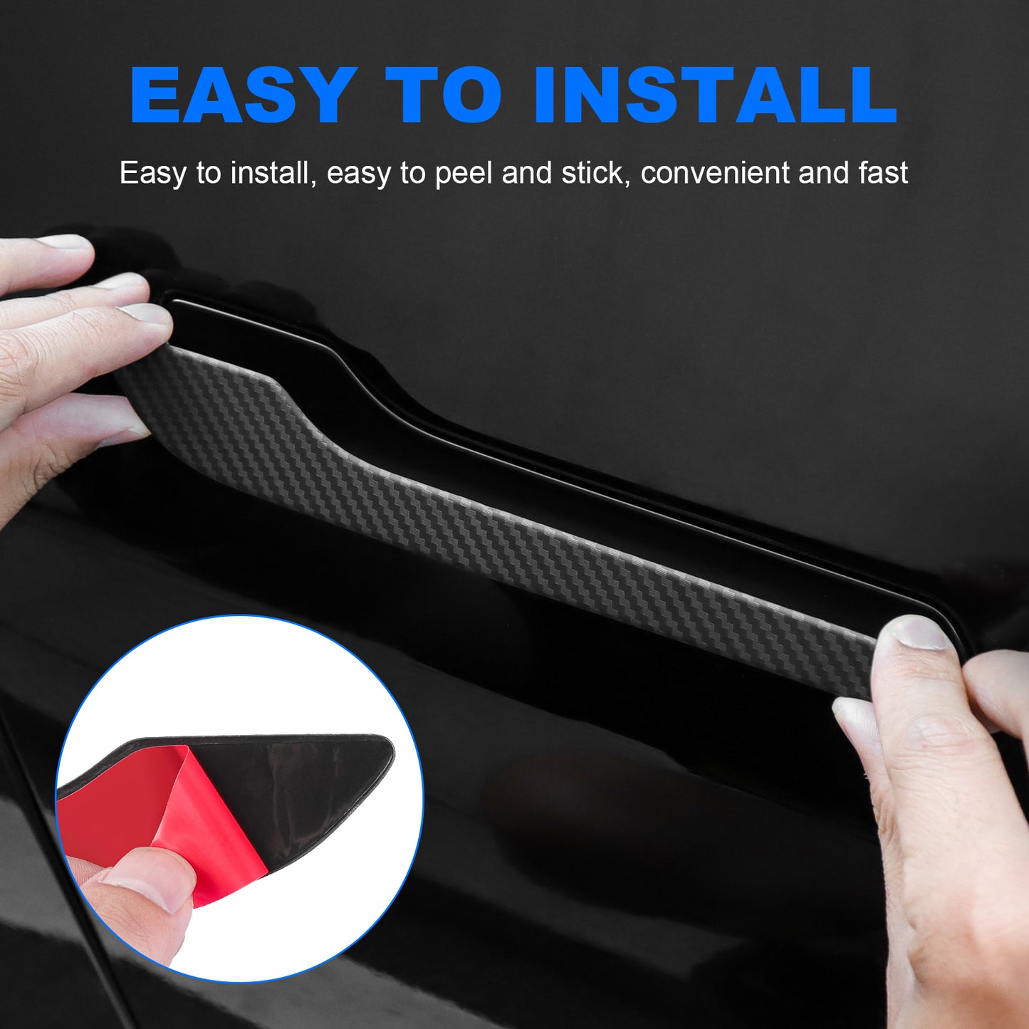 4PCS Door handle sticker for 2017-2023 Tesla Model 3 and 2021-2025 Model Y Accessories